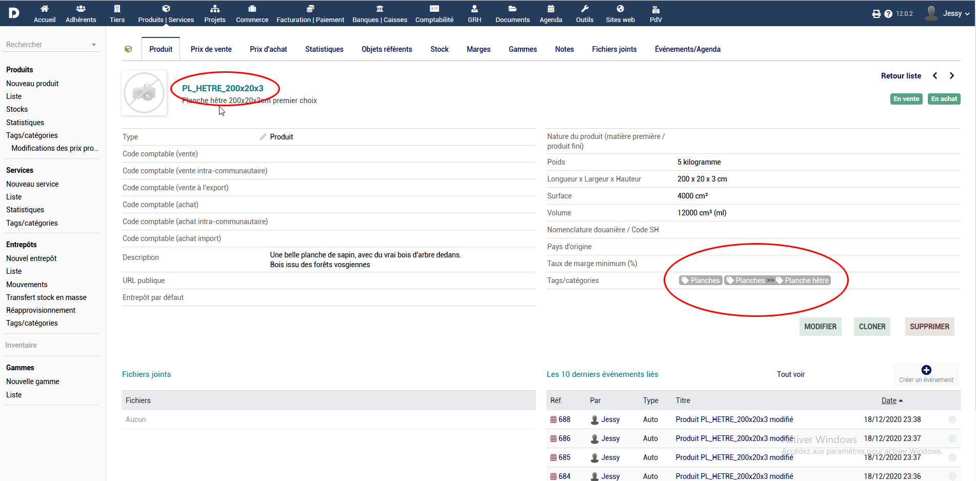 dolibarr module changement prix vente pluisieurs produits facilement